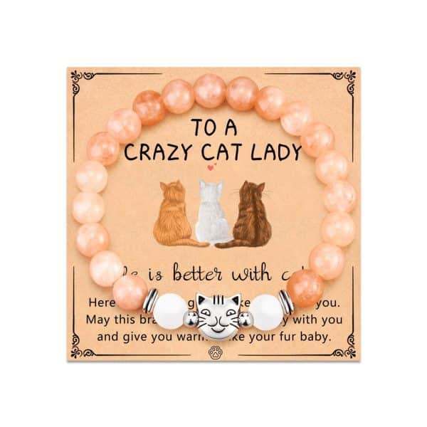 Fashion Jewelry Natural Stone Cat Bracelet Black Magnet Tiger Spot Bracelet