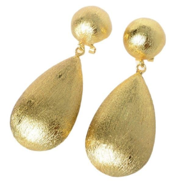Women's Fashionable Golden Silver Drop Shape Earrings
