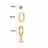 Inlaid Zircon Elegant Women's Earrings Three-piece Set
