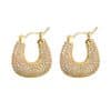 Copper Gilded Micro-set Zircon Light Luxury Retro Full Diamond Earrings