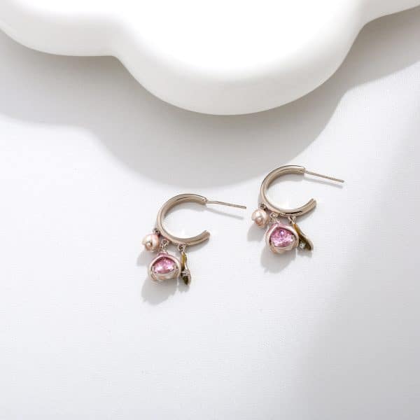 Artistic Temperament Water Drop Zircon Earrings