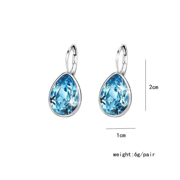 Austrian crystal drop earrings