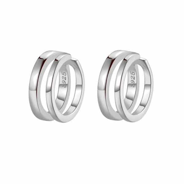 Golden Geometric Cold Wind Small Circle Ring