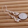 Crystal Spiral Drop Earrings