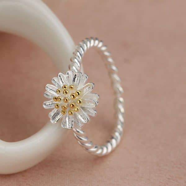 Women's Fashion Personality SUNFLOWER Adjustable Ring