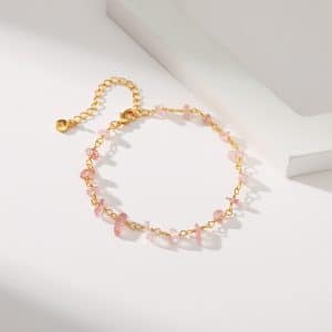 Irregular Natural Gravel Niche Turquoise Bracelet