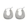 Copper Gilded Micro-set Zircon Light Luxury Retro Full Diamond Earrings