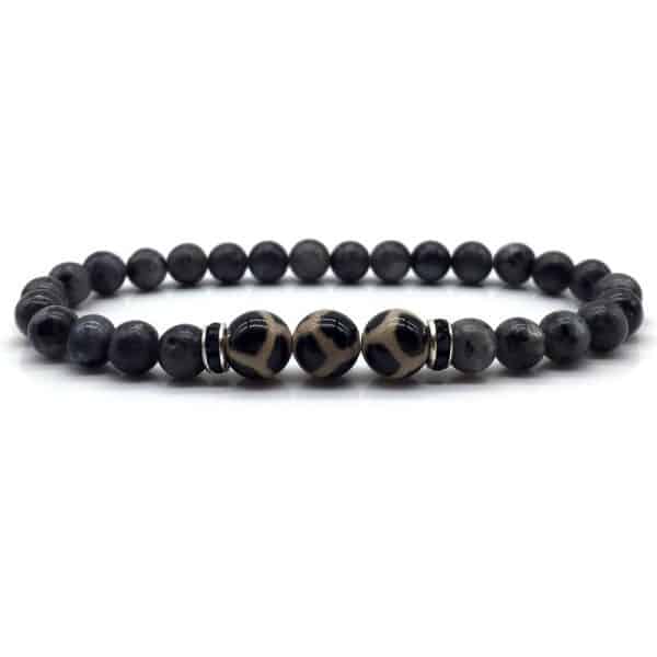 Glitter stone volcanic stone bracelet