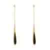 Women's Elegant Tassel Black Drop Earrings