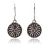 Alloy drop oil inlaid rice bead earrings