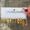 Vintage Versatile Earring Metallic Suit