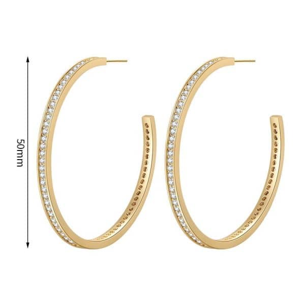 Europe And The United States S925 Silver Micro-set Zircon Ear Buckle