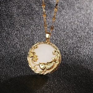 Autumn And Winter Gold-plated Titanium Steel Necklace For Women