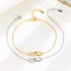 S925 Sterling Silver Mobius Strip Bracelet