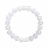 White Jade Barrel Beads Men's And Women's Bracelet