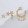 Trendy Earrings Set Zircon Temperament