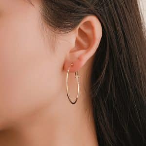 Fashion Large Medium And Small Suit Circle Earrings