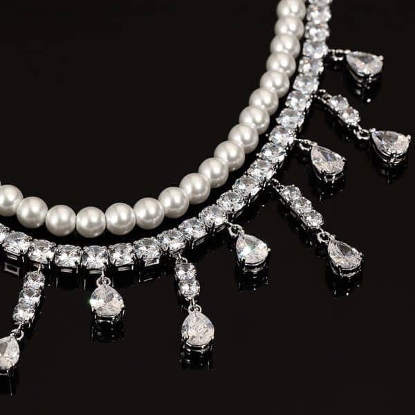 Zircon Water Drop Earrings With Super Sparkling Atmosphere