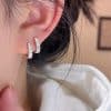 Geometric Circle Ear Clip Women's Simple Bracelet Earrings