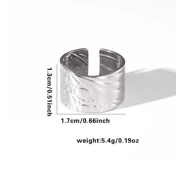 Fashion Personalized New Fishtail Palm Plaid Ring