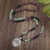 Dongling Long Yoga Lotus Pendant Necklace