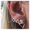 Triangle Retro Multi-pair Earrings Combo Card Set