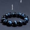 Tiger-eye Blue Bracelet Blue Tiger-shaped Stone Round Beads Sunny Stone Bracelet