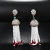 Women's Tassel Earring Necklace Two-piece Jewelry Set