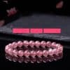 Fashion Natural Strawberry Quartz Bracelet Women