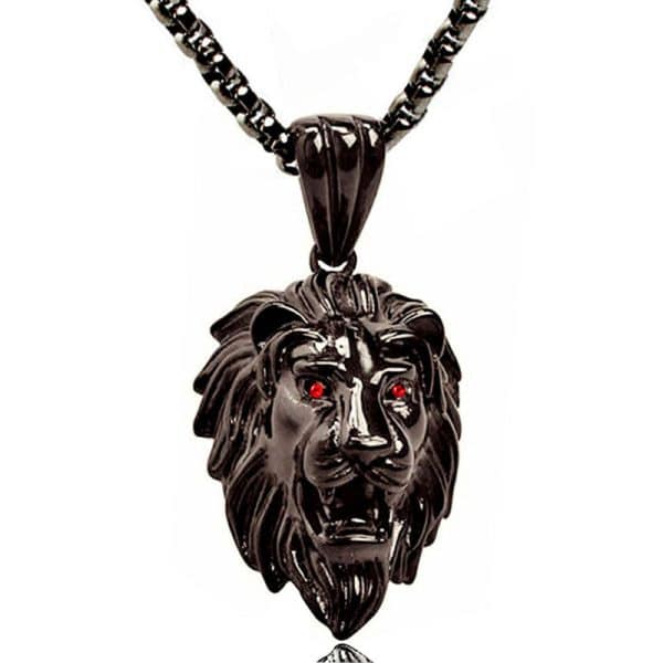 Retro Lion's Head Stainless Steel Domineering Necklace