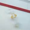 Brass Gold-plated Long Gem Electroplated Live Ring
