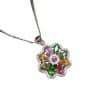 Silver Jewelry Trendy Exquisite Center Stone Jewelry Necklace