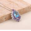Women's All-match Natural Amethyst Pendant Necklace