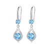 S925 Sterling Silver Water Drop Earrings Mid-length