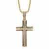 HIPHOP Stainless Steel Gold Plated Full Diamond Necklace