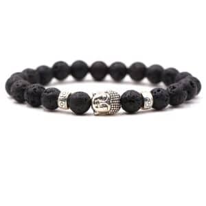 Fashion Personality Tigereye Buddha Head Stretch Bracelet