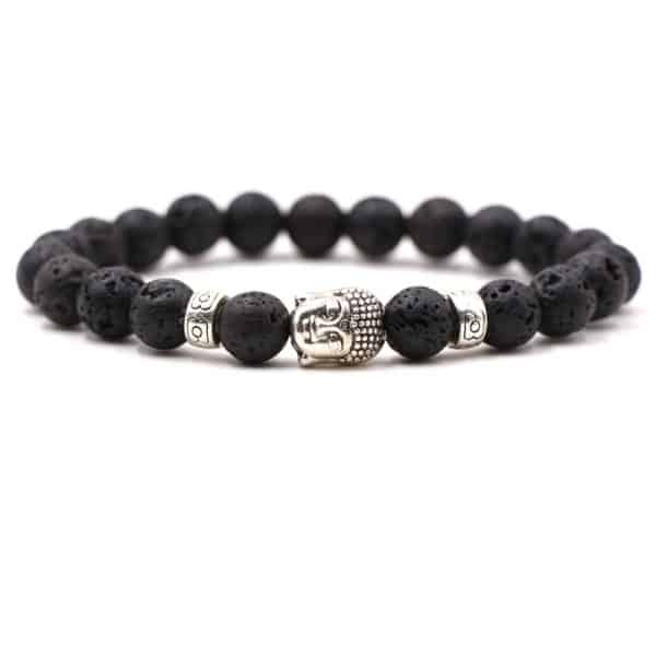 Fashion Personality Tigereye Buddha Head Stretch Bracelet