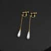 925 Sterling Silver Opal Drop Earrings