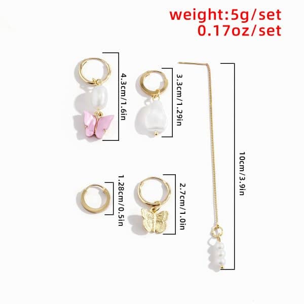 Fashion Small Butterfly Set Earrings