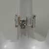 Cross Zircon Ring Ins Women's Special Interest Design Open Gemstone Ring