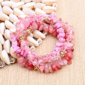 European And American Natural Stone Beaded Bracelet For Women