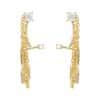 Korean Temperament High-end Earrings With Micro-set Zircon Tassel