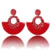 Bosnian Style Cotton Tassel Drop Earrings