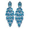 Colorful Crystals Water Drop Earrings Exaggerated Shiny
