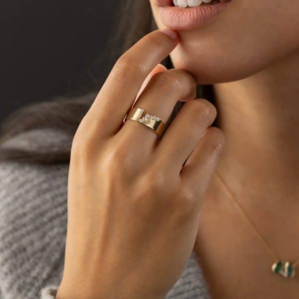 Women's Fashion Exquisite Style With Shining Zircon Ring