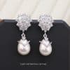 Women's Inlaid Drop-shaped Pearl Earrings