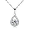 Water Drop Zircon Set Necklace Angel Tears Micro Inlaid Jewelry Set