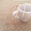 Big Circle Metal Exaggerated Circle Earrings Circle Geometry Earrings