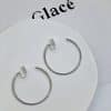 Women's Temperament Circle Mosquito Coil Ear Clip To Show Thinness