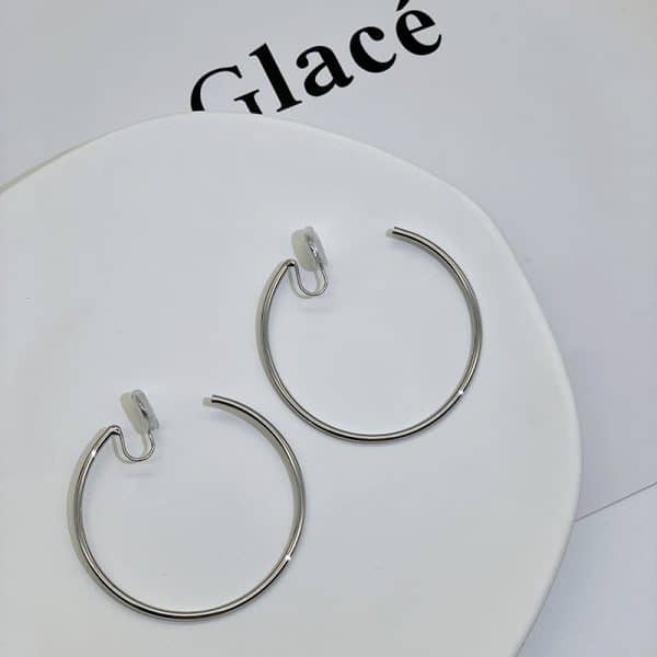 Women's Temperament Circle Mosquito Coil Ear Clip To Show Thinness